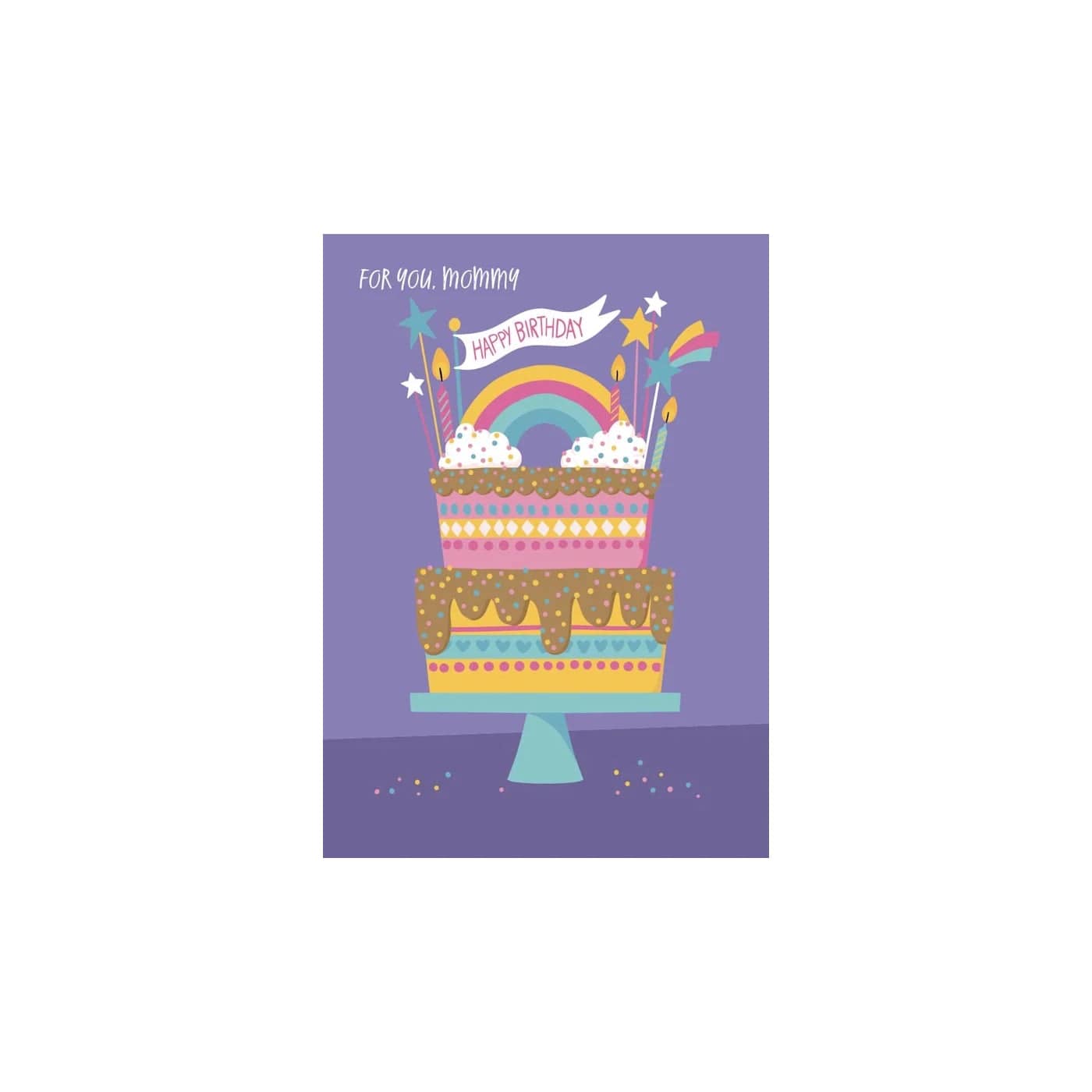 Design Design Card Pretty Rainbow Cake