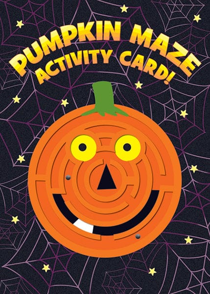 Design Design Card Pumpkin Maze Activity Card