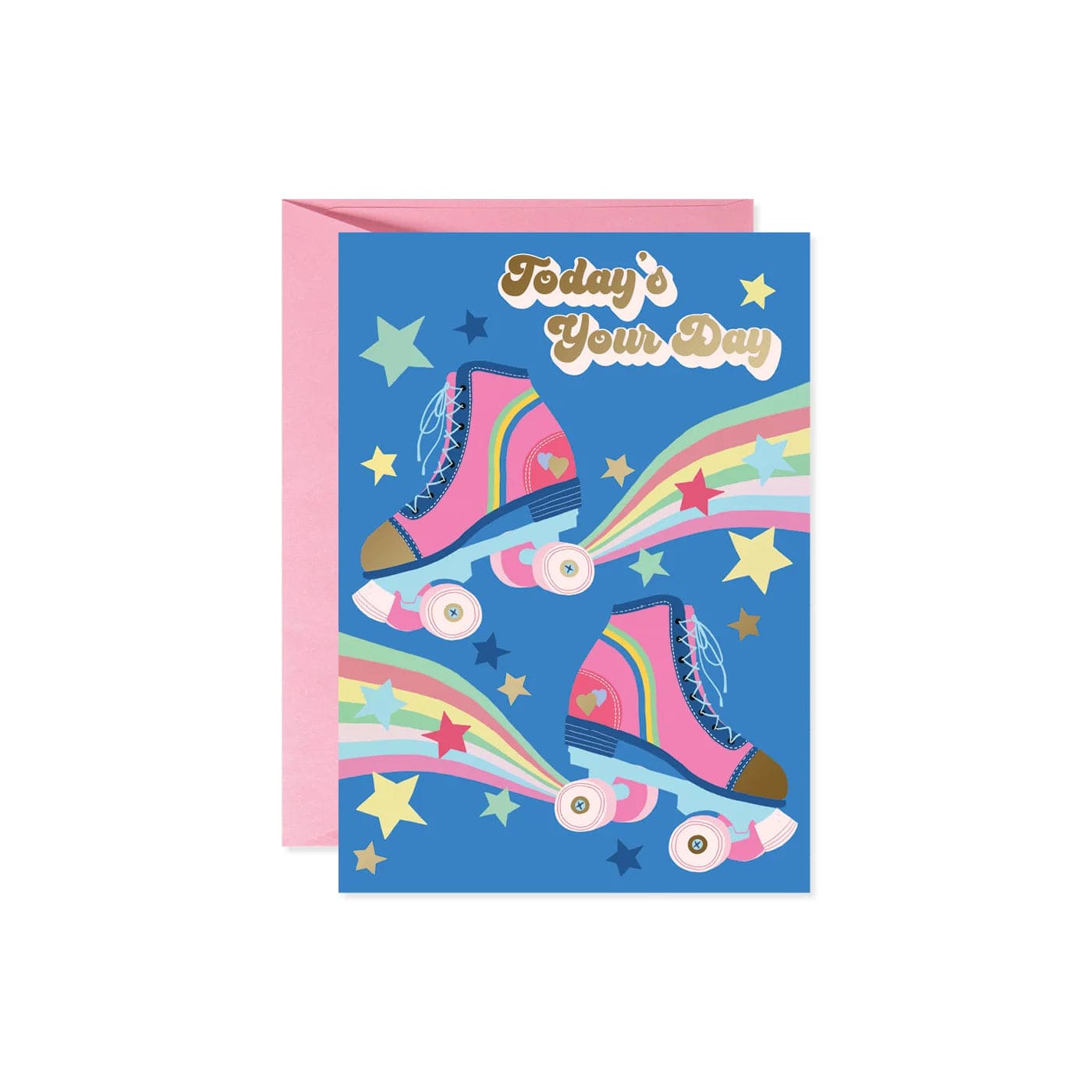 Design Design Card Rainbow Rollerskate