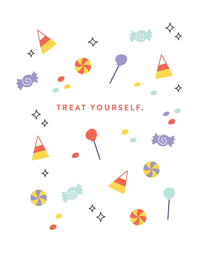 Design Design Card Treat Yourself Candies Card