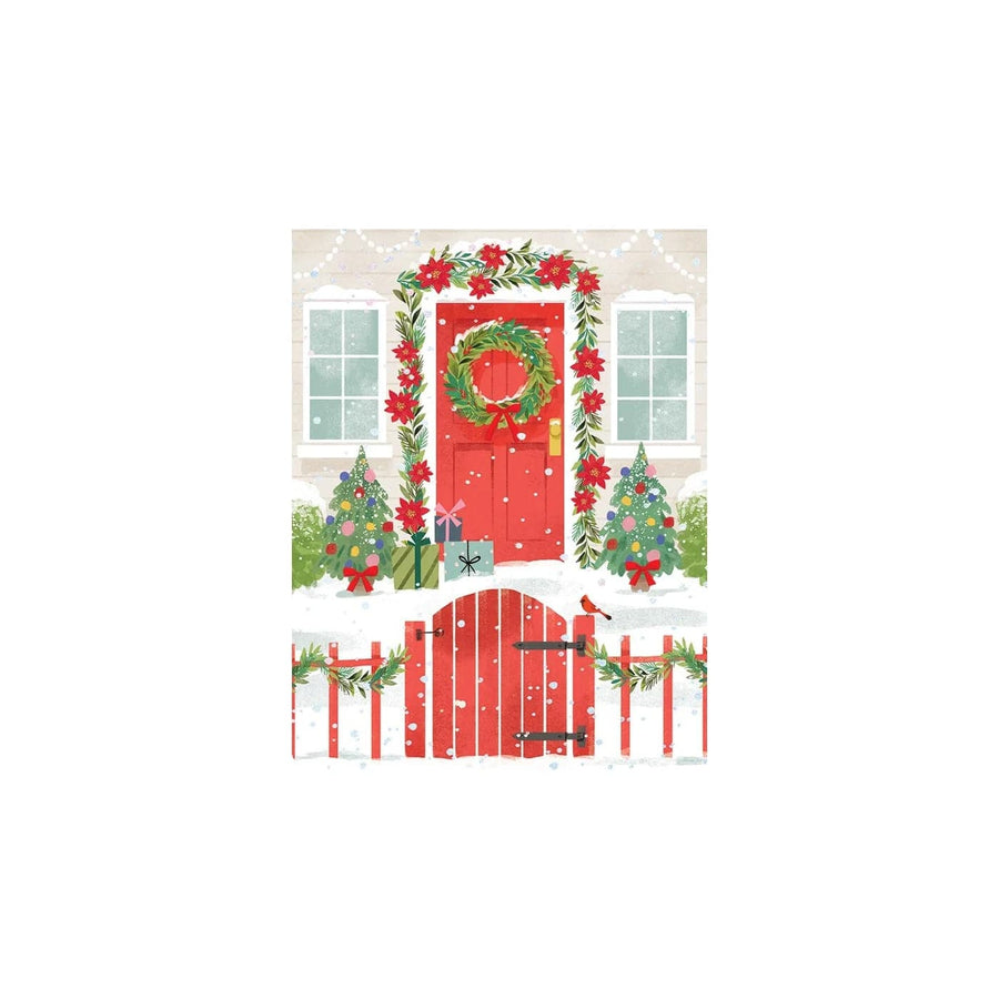Design Design Card Welcoming Front Door Christmas Petite Boxed Greeting Cards