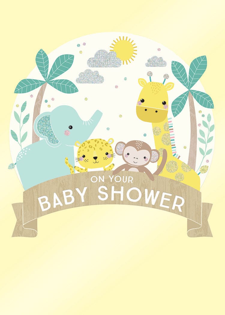 Design Design Cards Baby Shower Animals