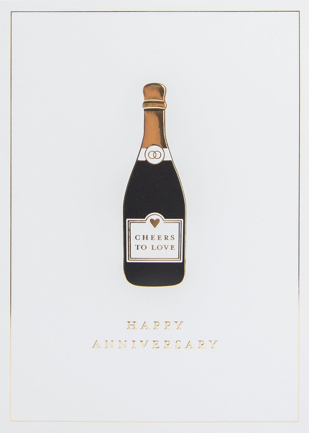 Design Design Cards Cheers Anniversary Bottle Greeting Card