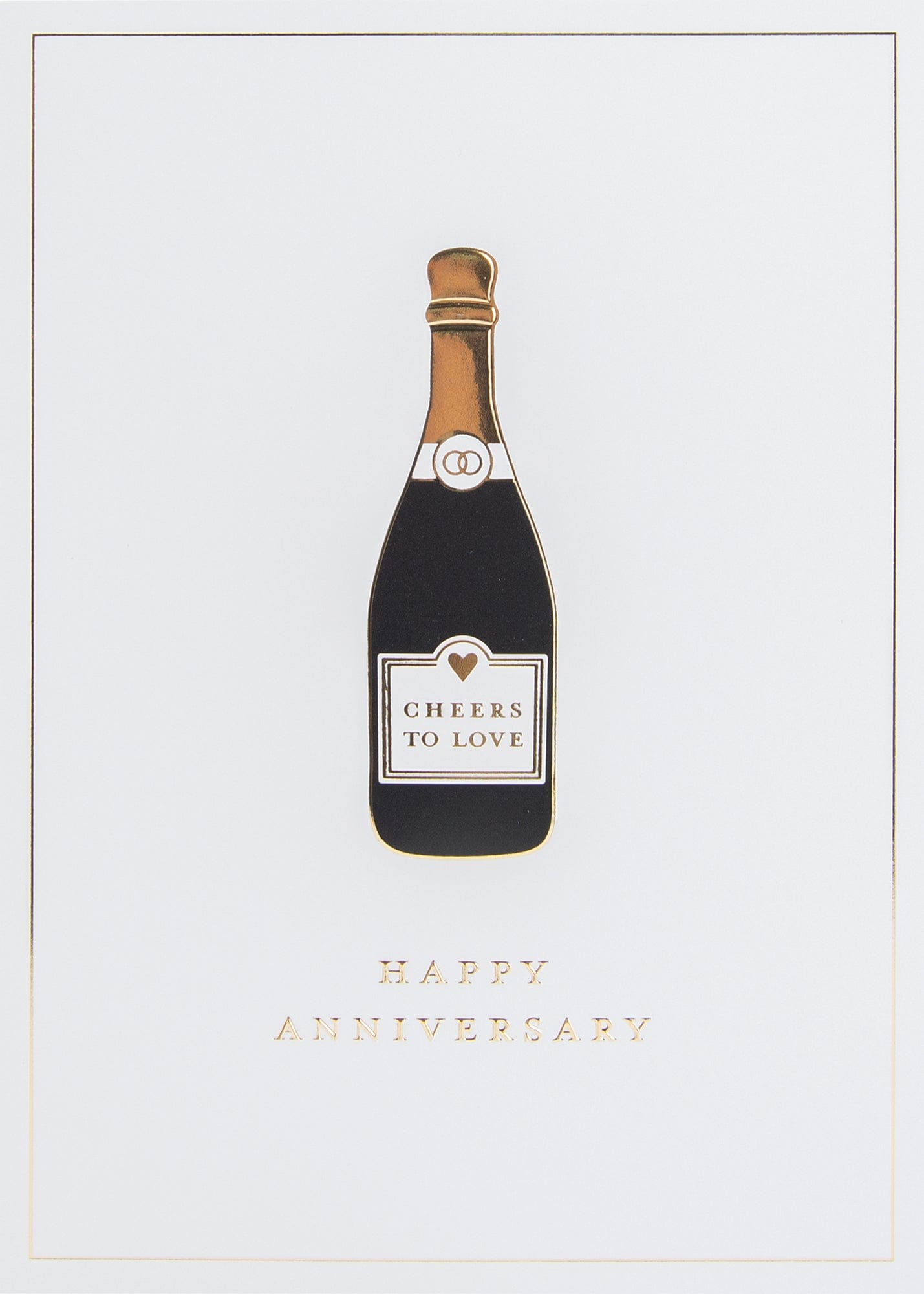 Design Design Cards Cheers Anniversary Bottle Greeting Card