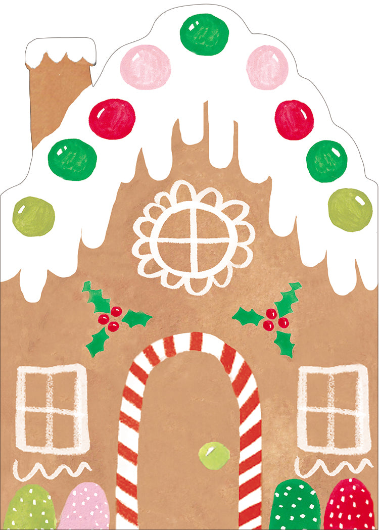 Design Design Cards Gingerbread Village Greeting Card