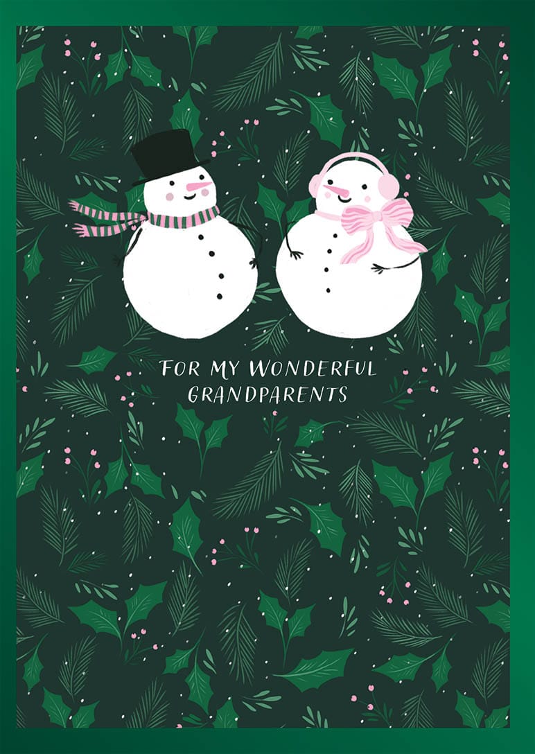 Design Design Cards Grandparent Winter Wishes Greeting Card