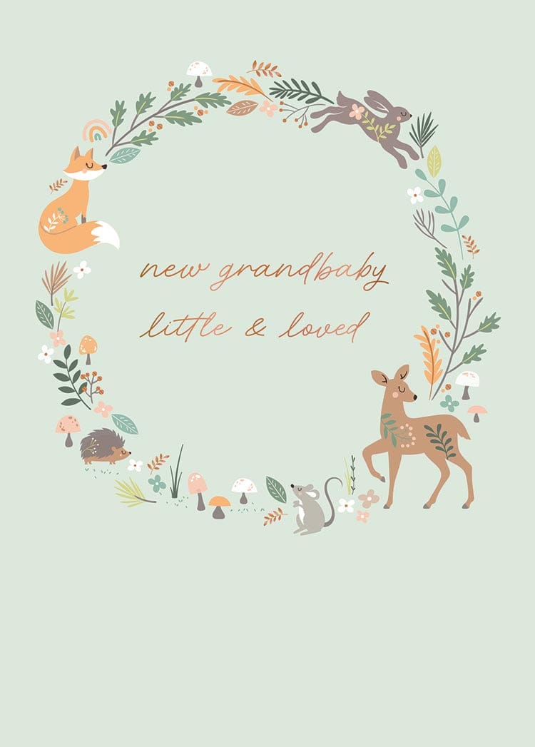 Design Design Cards Little and Loved Grandbaby Greeting Card