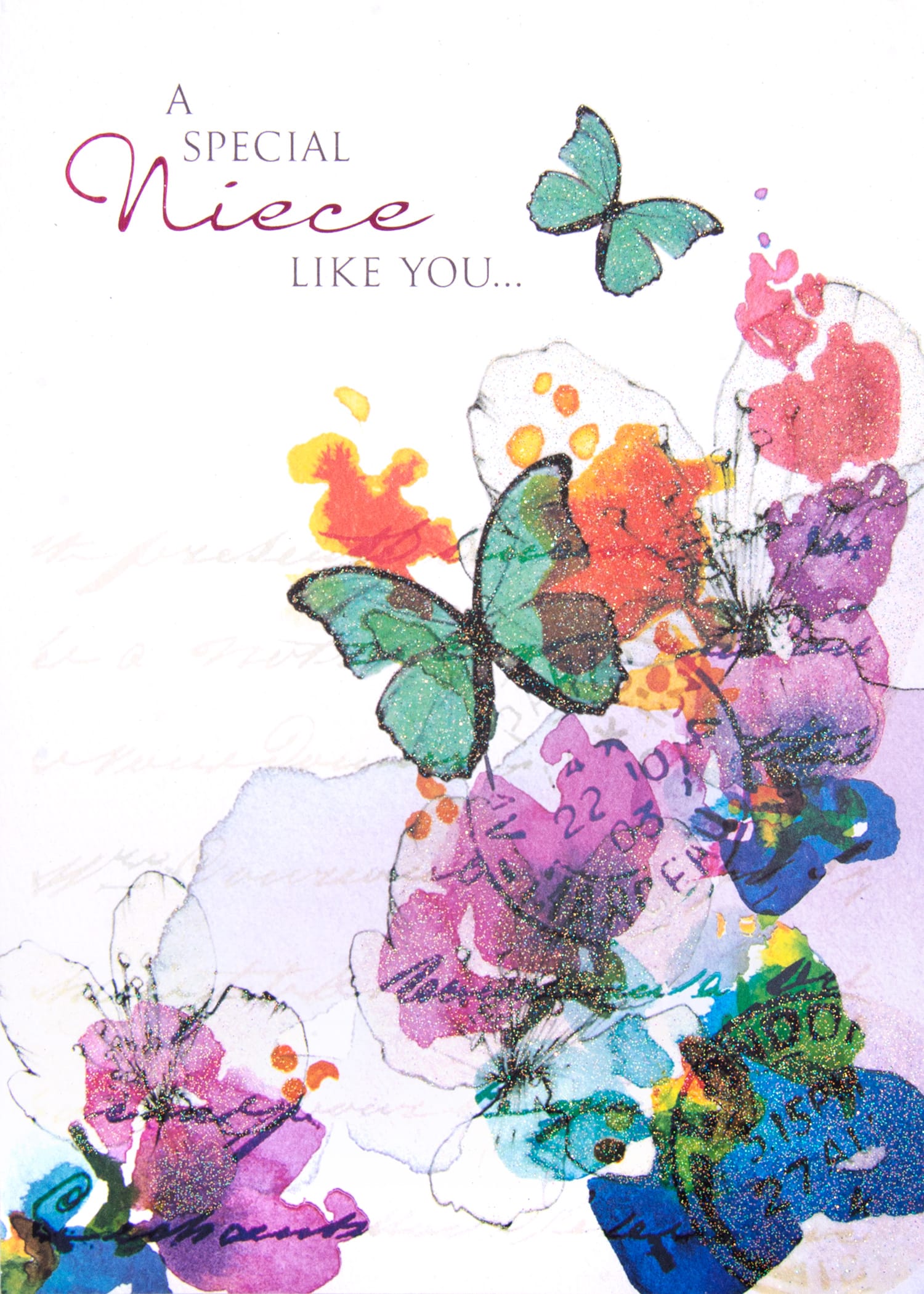 Design Design Cards Niece Colorful Wildflowers Greeting Card