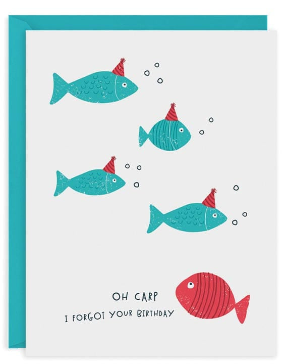 Design Design Cards Oh Carp Greeting Card