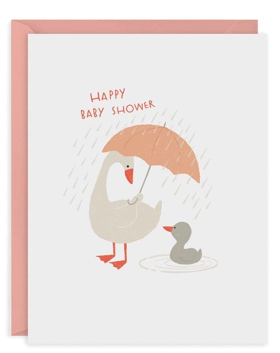 Design Design Cards Rainy Day Geese Greeting Card