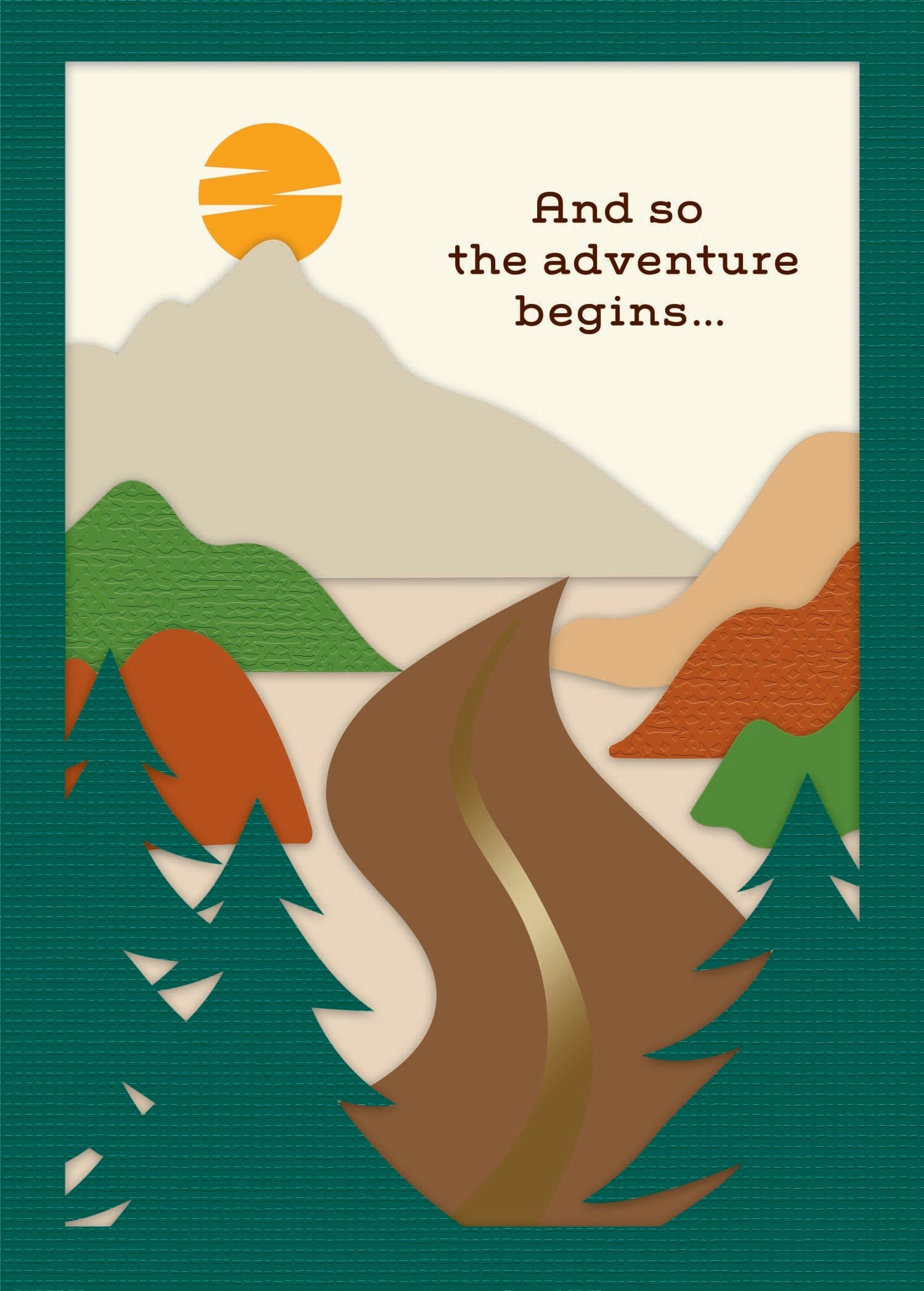 Design Design Cards Road To Adventure Greeting Card