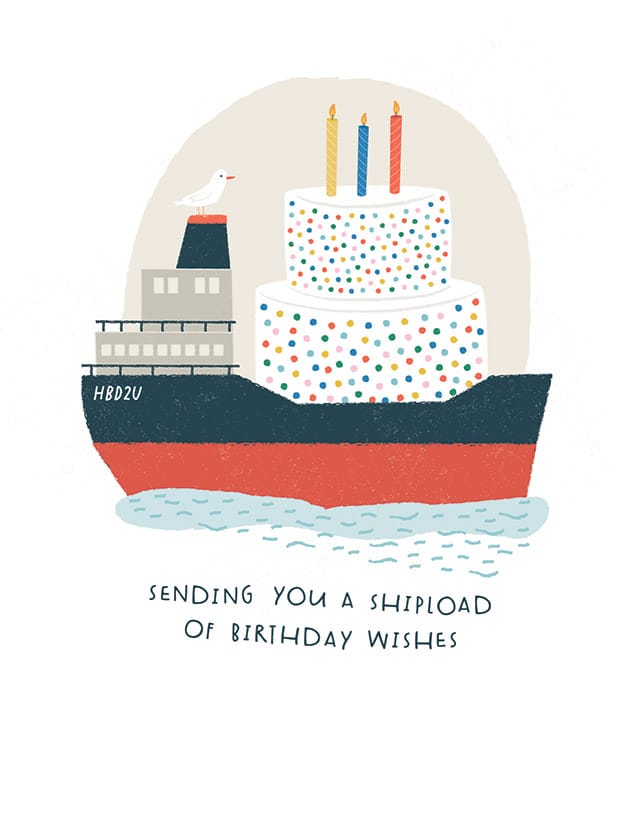 Design Design Cards Shipload of Wishes Greeting Card