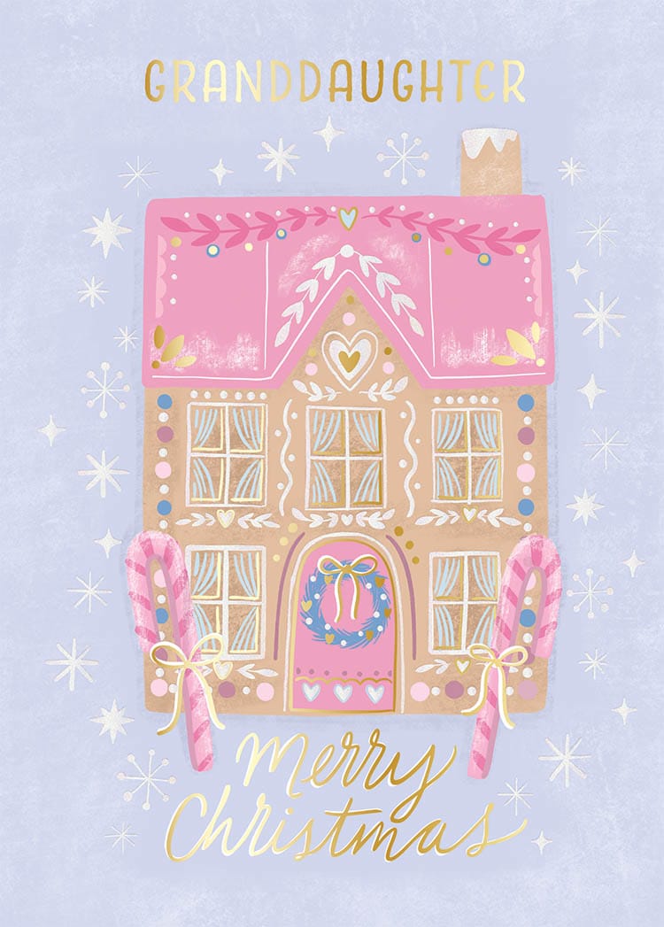 Design Design Cards Sweet Christmas Granddaughter Greeting Card