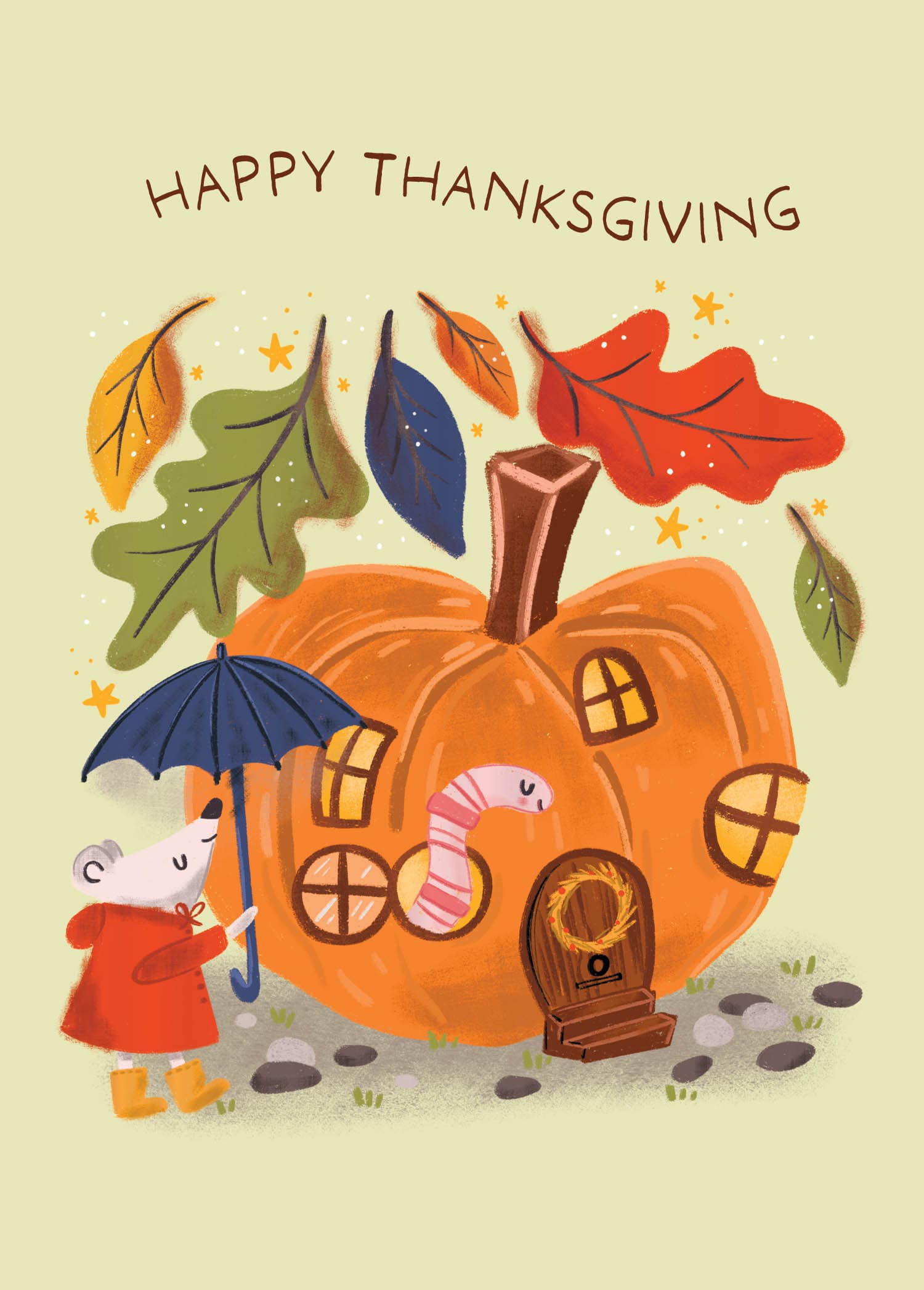 Design Design Cards Thankful Little Home Greeting Card