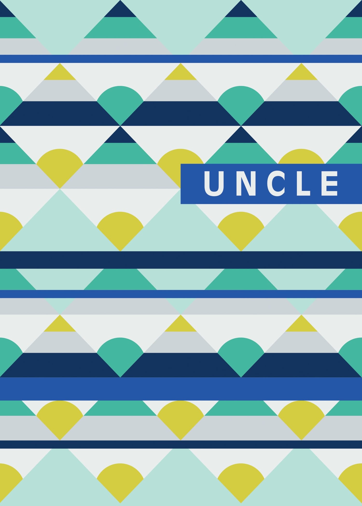 Design Design Cards Uncle Geometric Pattern Greeting Card