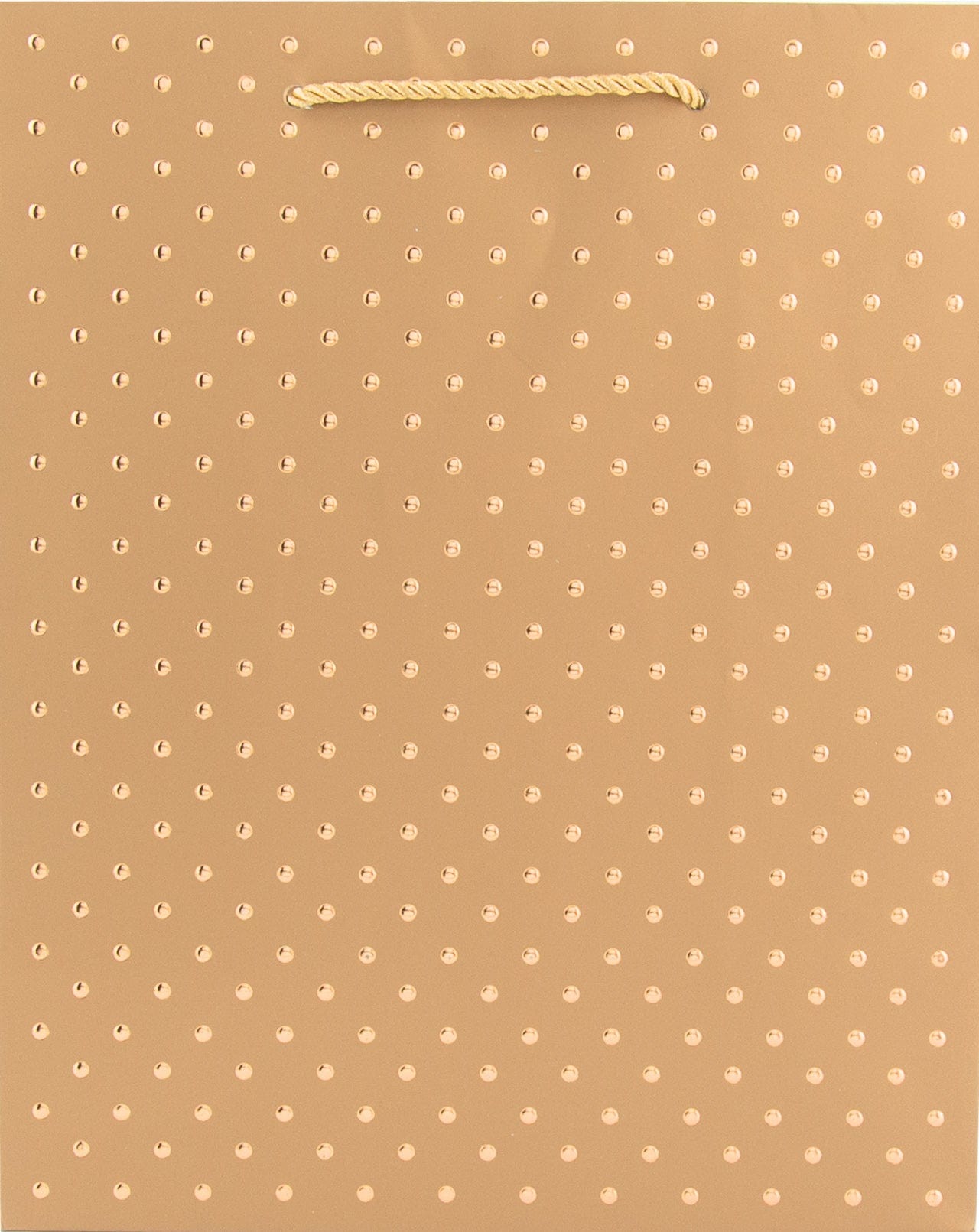 Design Design Gift Bag Gold Swiss Dot Gift Bag - Gold Medium
