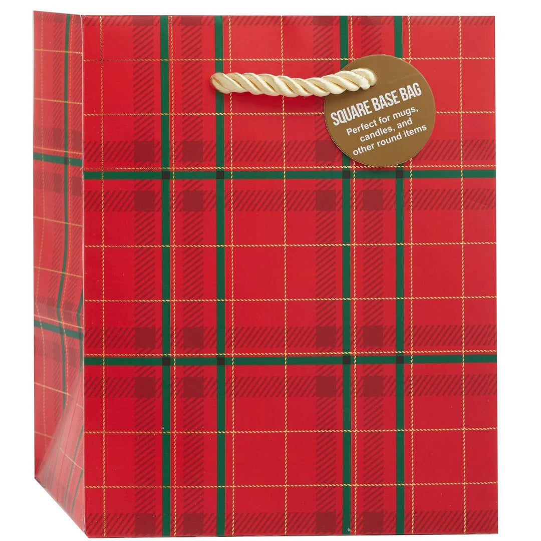 Design Design Gift Bag Plaid Tidings Gift Bag - Small