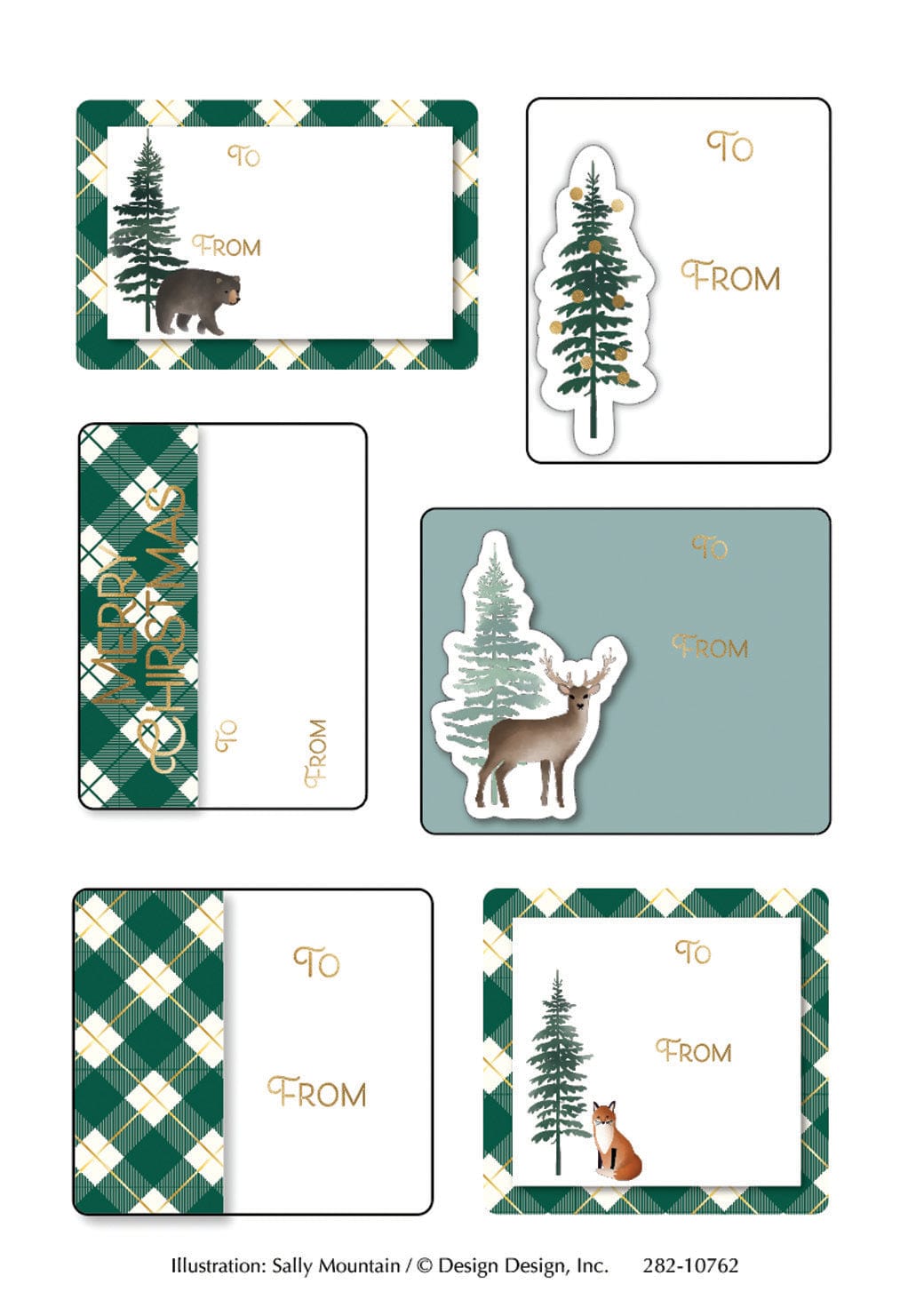 Design Design Gift Tags & Labels Elegant Trees Gift Labels