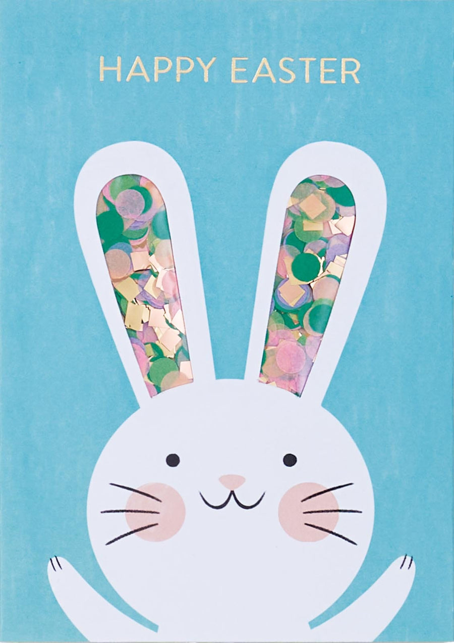 Design Design Greeting Card Confetti Bunny Greeting Card