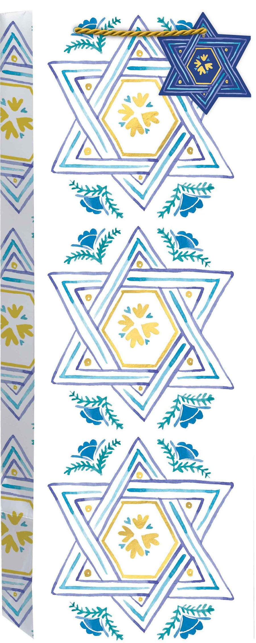 Design Design Holiday Elegant Hanukkah Gift Bag - Bottle