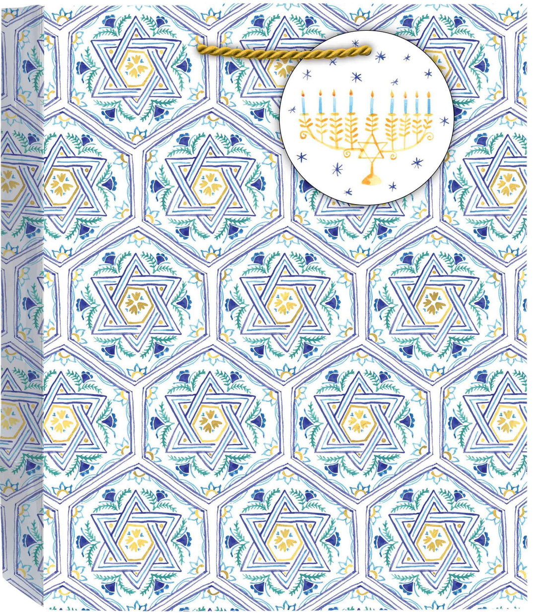 Design Design Holiday Elegant Hanukkah Gift Bag - Medium