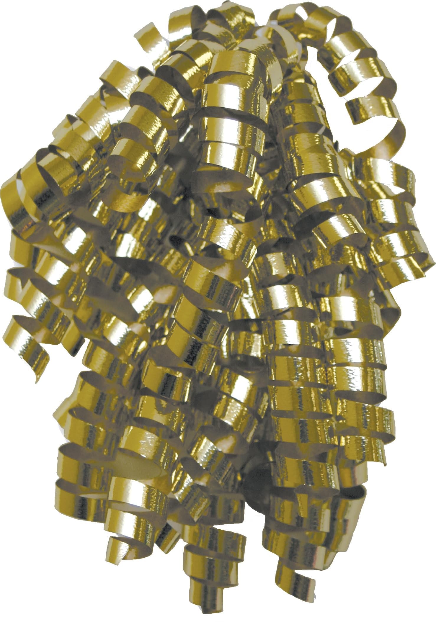 Design Design Holiday Gold-Metallic Curly Bow