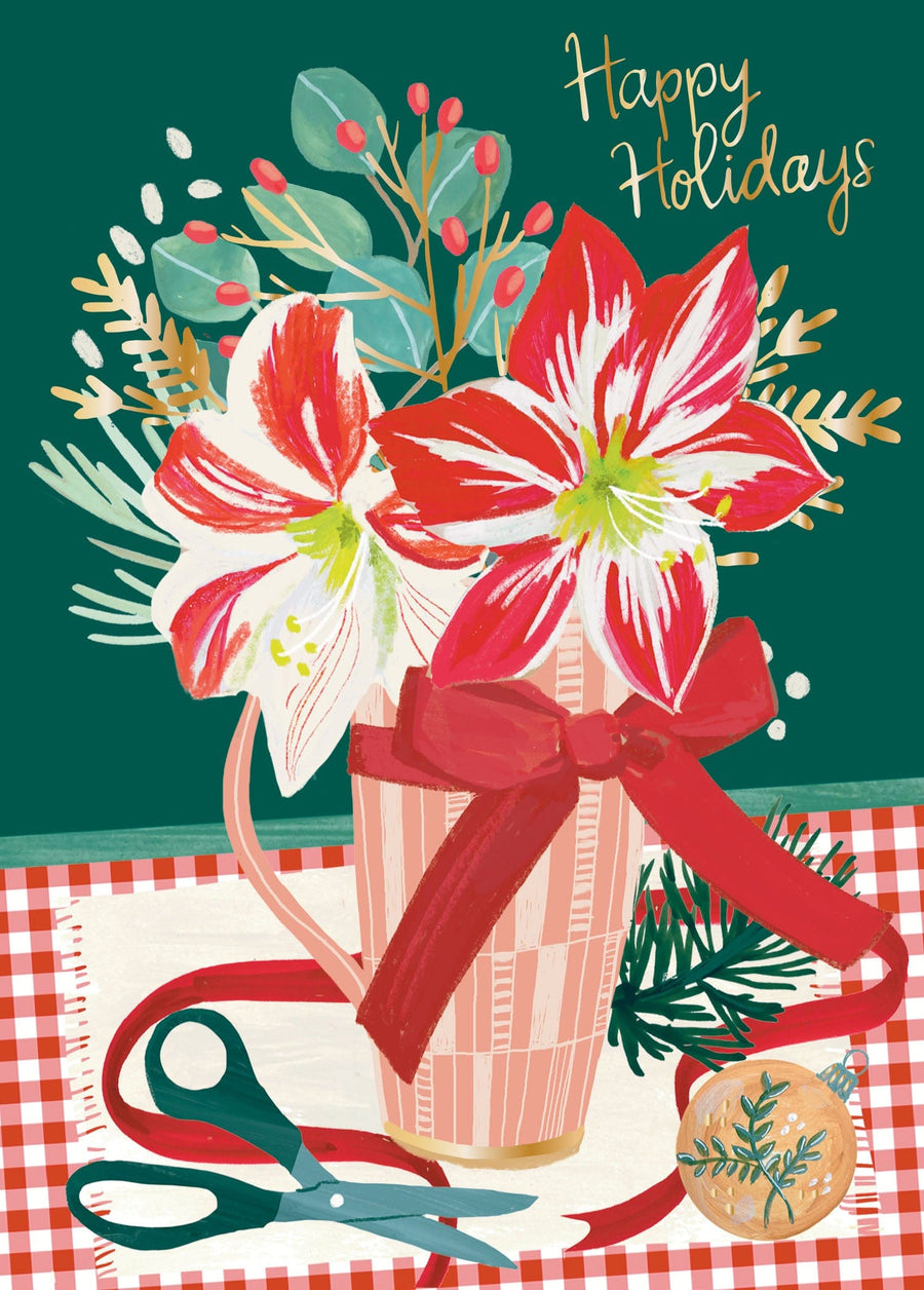 Design Design Holiday Holiday Floral Arrangement Boxed Greeting Cards