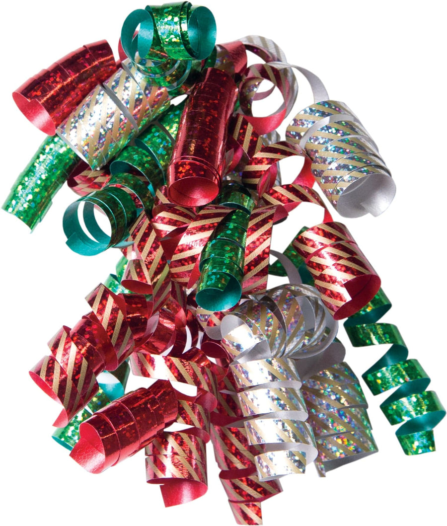 Design Design Holiday Holographic-Holiday Mix Curly Bow