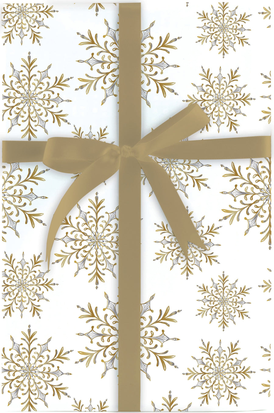 Design Design Holiday Luxe Snowflake Jumbo Roll Wrap