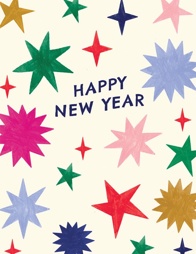 Design Design Holiday New Year Confetti Boxed Note Cards