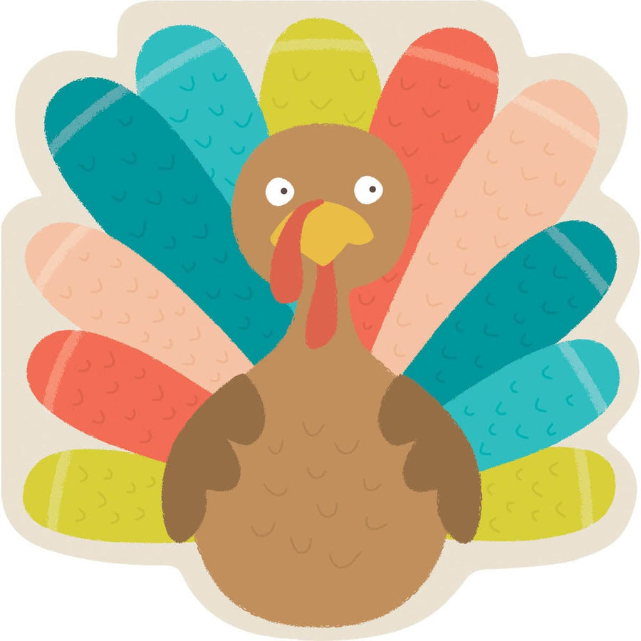 Design Design Holiday Turkey Feast Fun-Shaped Luncheon Napkin