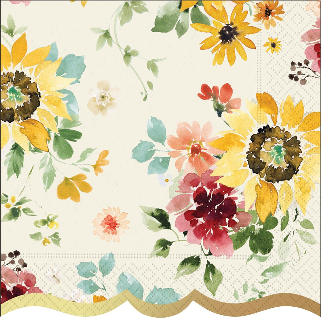 Design Design Napkin Elegant Sunflowers Napkins