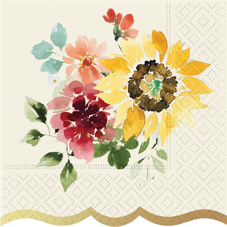 Design Design Napkin Elegant Sunflowers Napkins