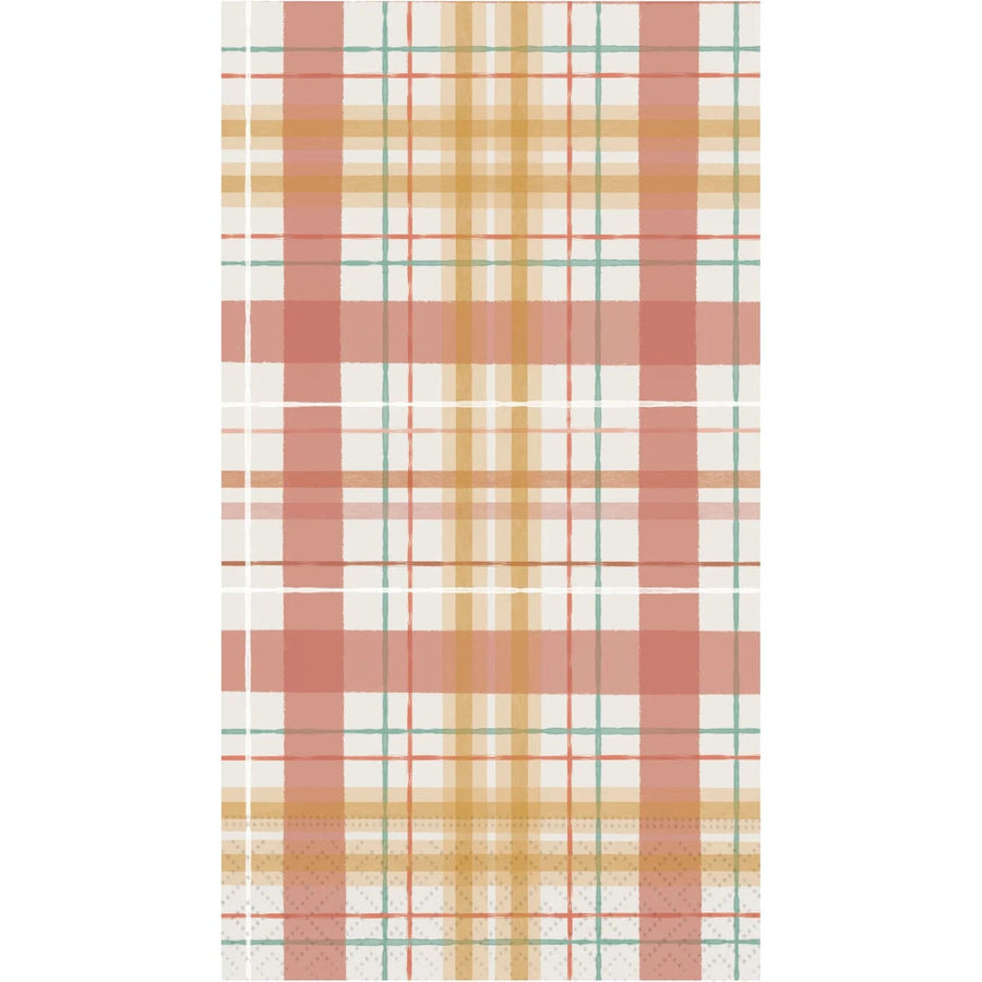 Design Design Napkins Boho Autumn Plaid Guest Napkins