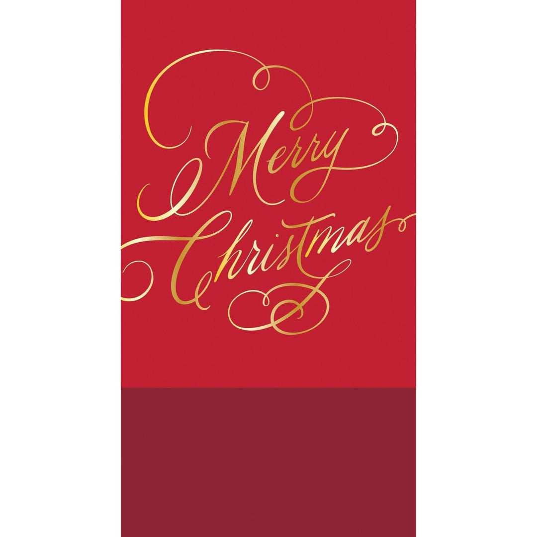 Design Design Napkins Merry Christmas Classic Script Guest Napkin