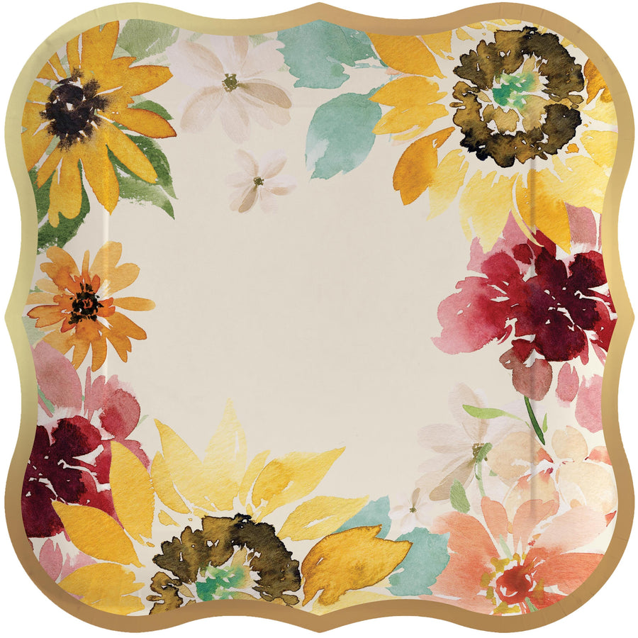 Design Design paper plates Elegant Sunflowers Plates