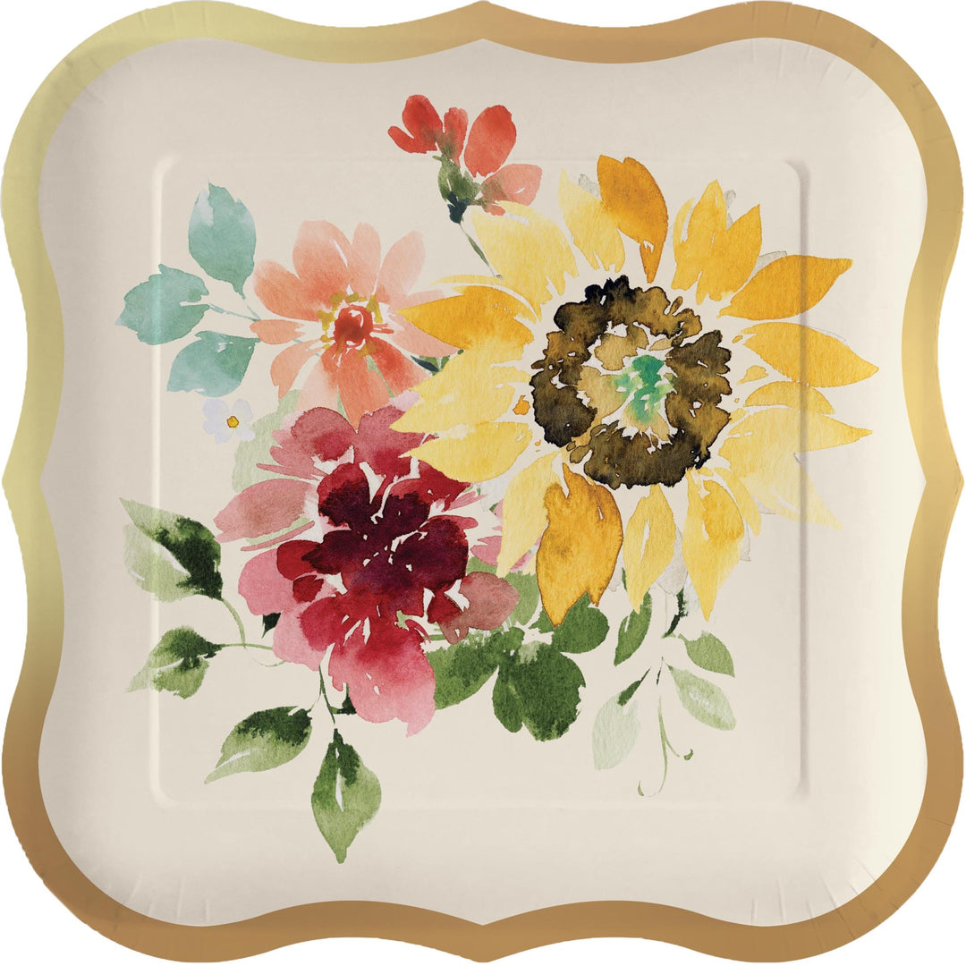 Design Design paper plates Elegant Sunflowers Plates