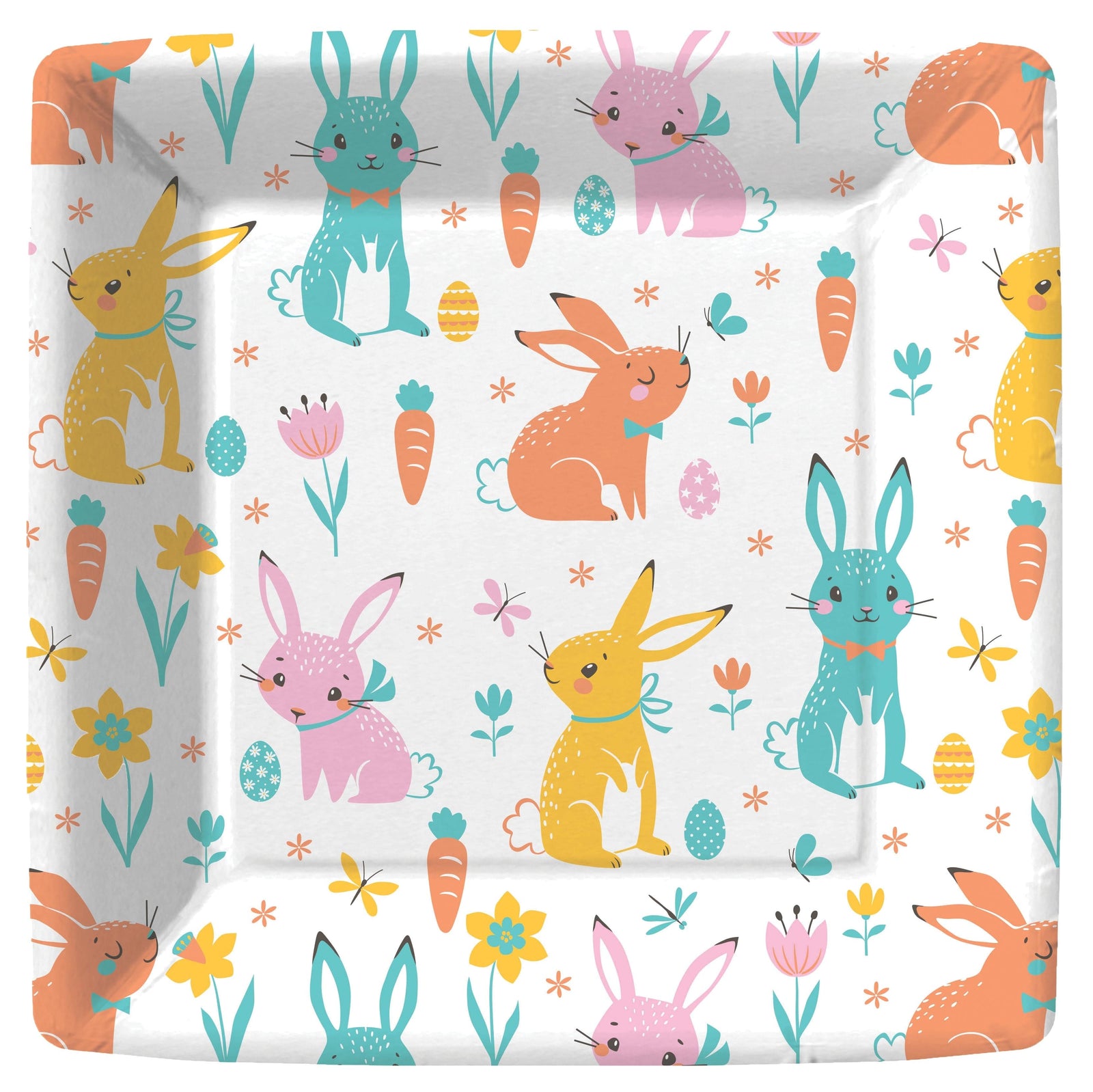 Design Design paper plates Retro Bunnies Paper Dinner Plate