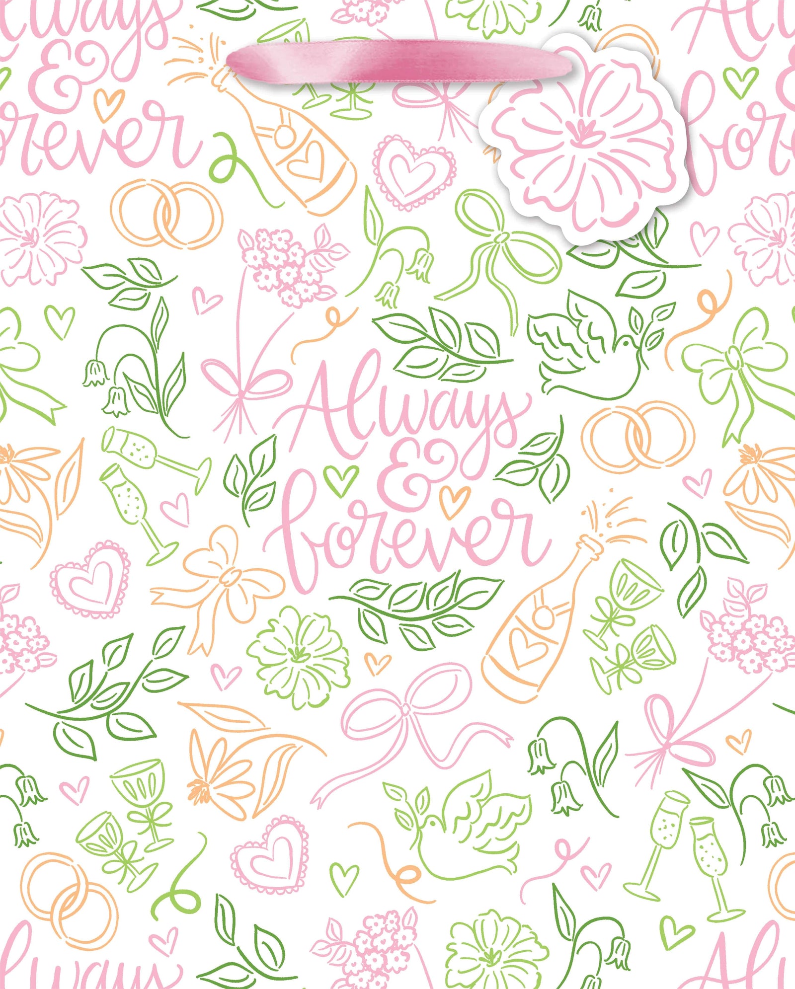 Design Design Party Always and Forever Large Tote Bag