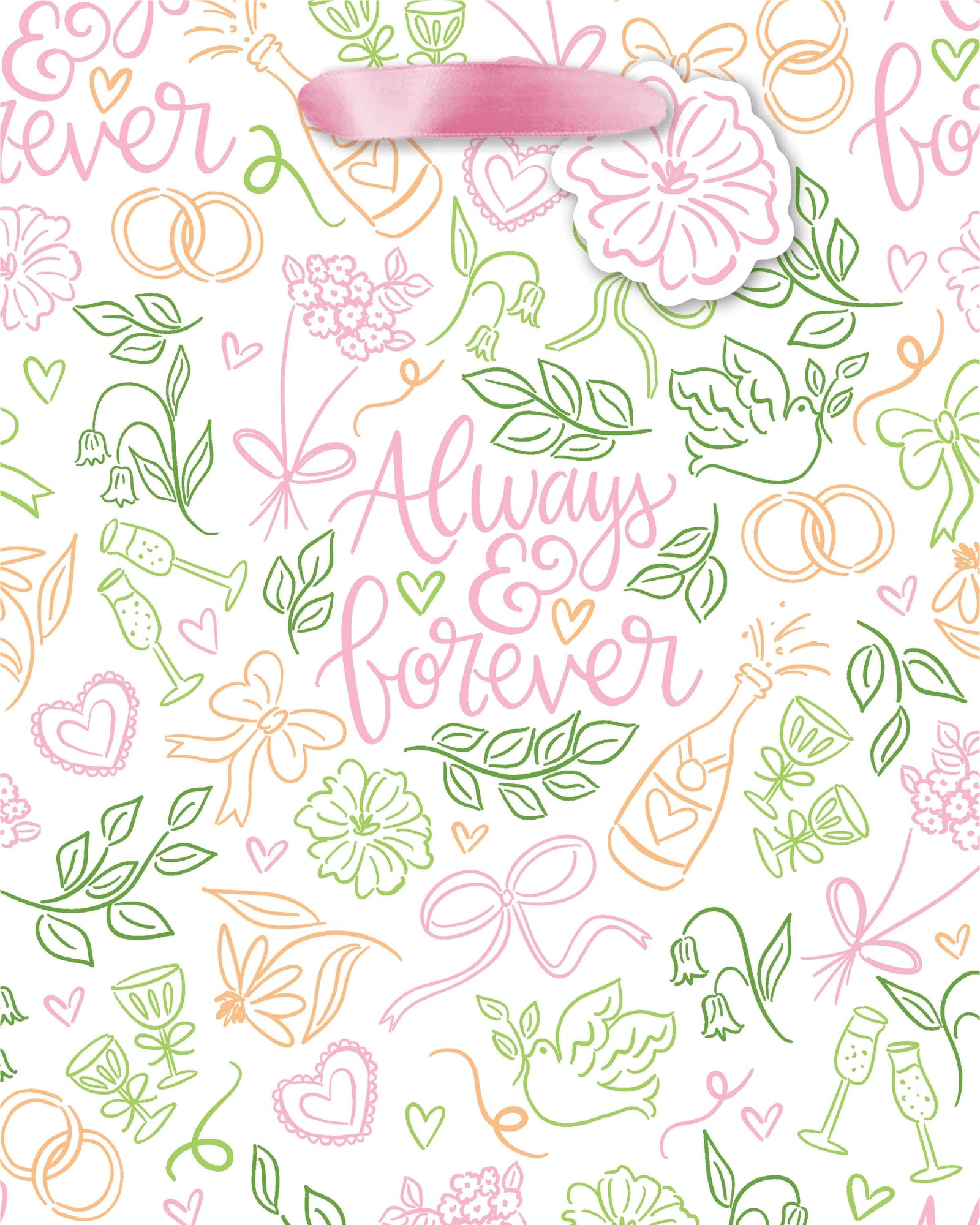 Design Design Party Always and Forever Medium Tote Bag