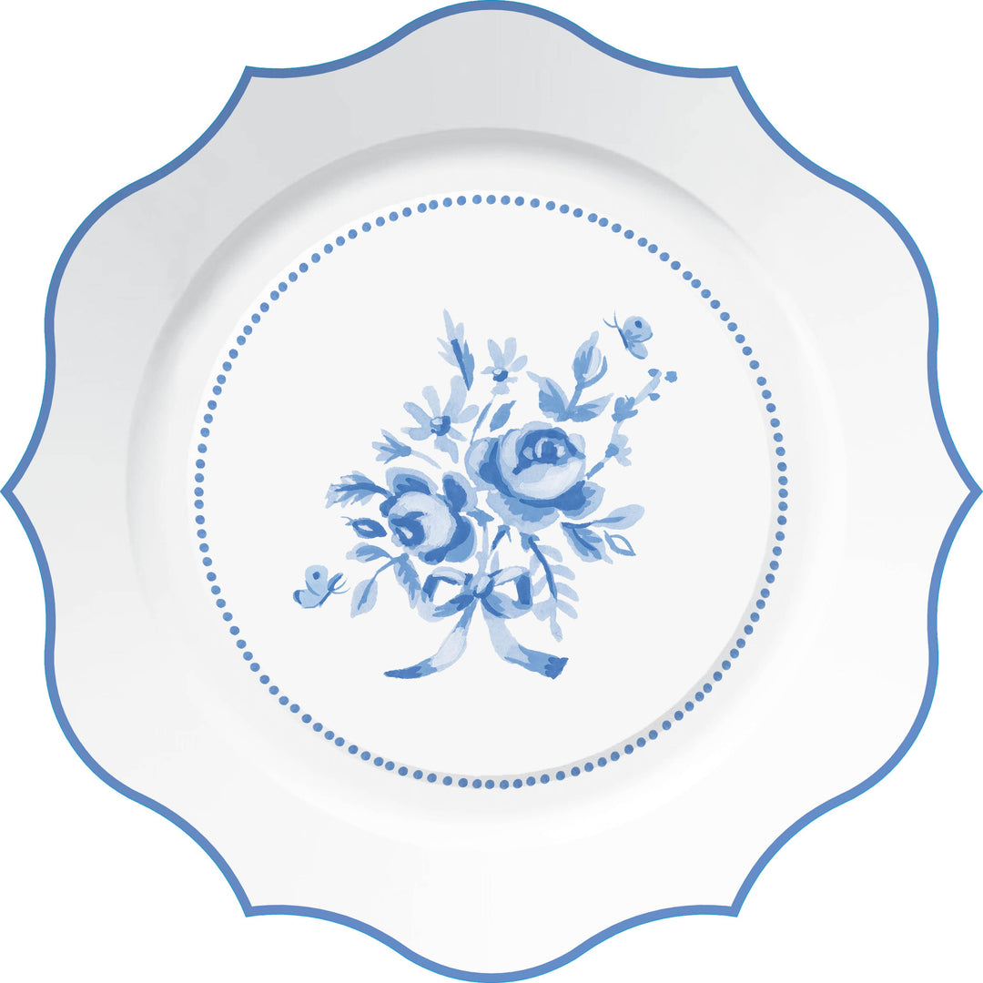Design Design Party Blooms and Bows Paper Dessert Plate