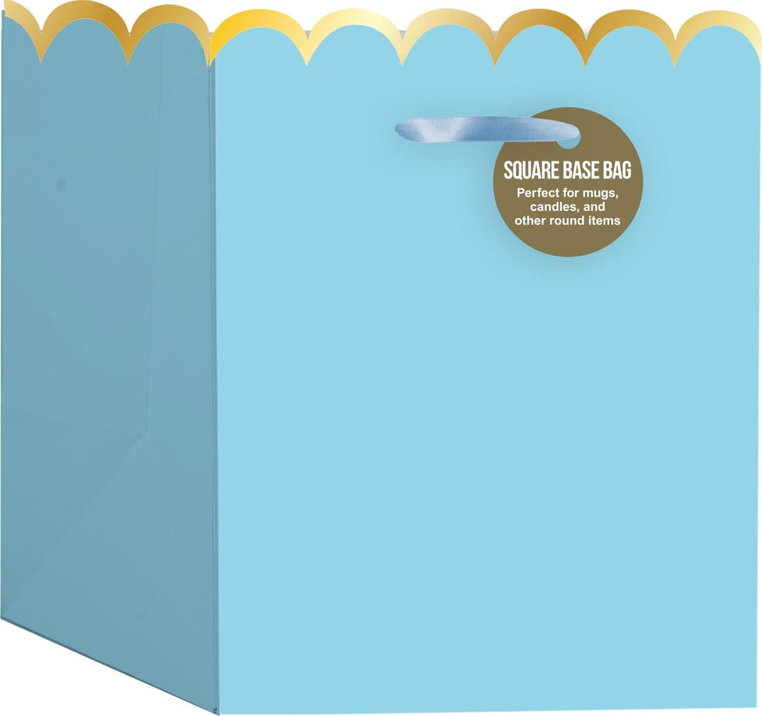 Design Design Party Bluebell-Simple Scallop Small Square Tote Bag