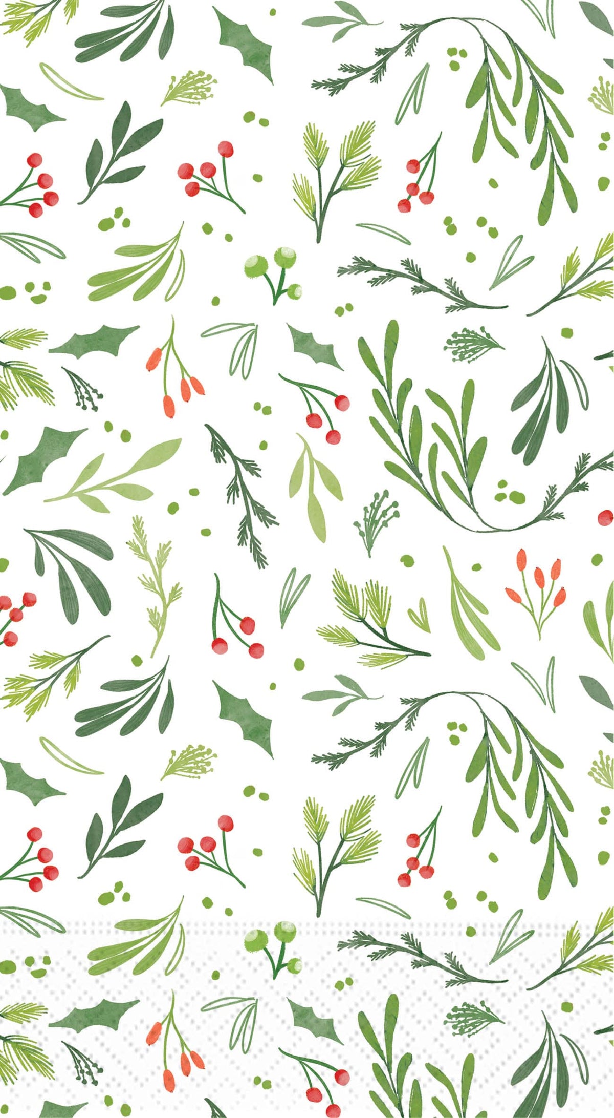 Design Design Party Festive Greenery Guest Towel Napkin