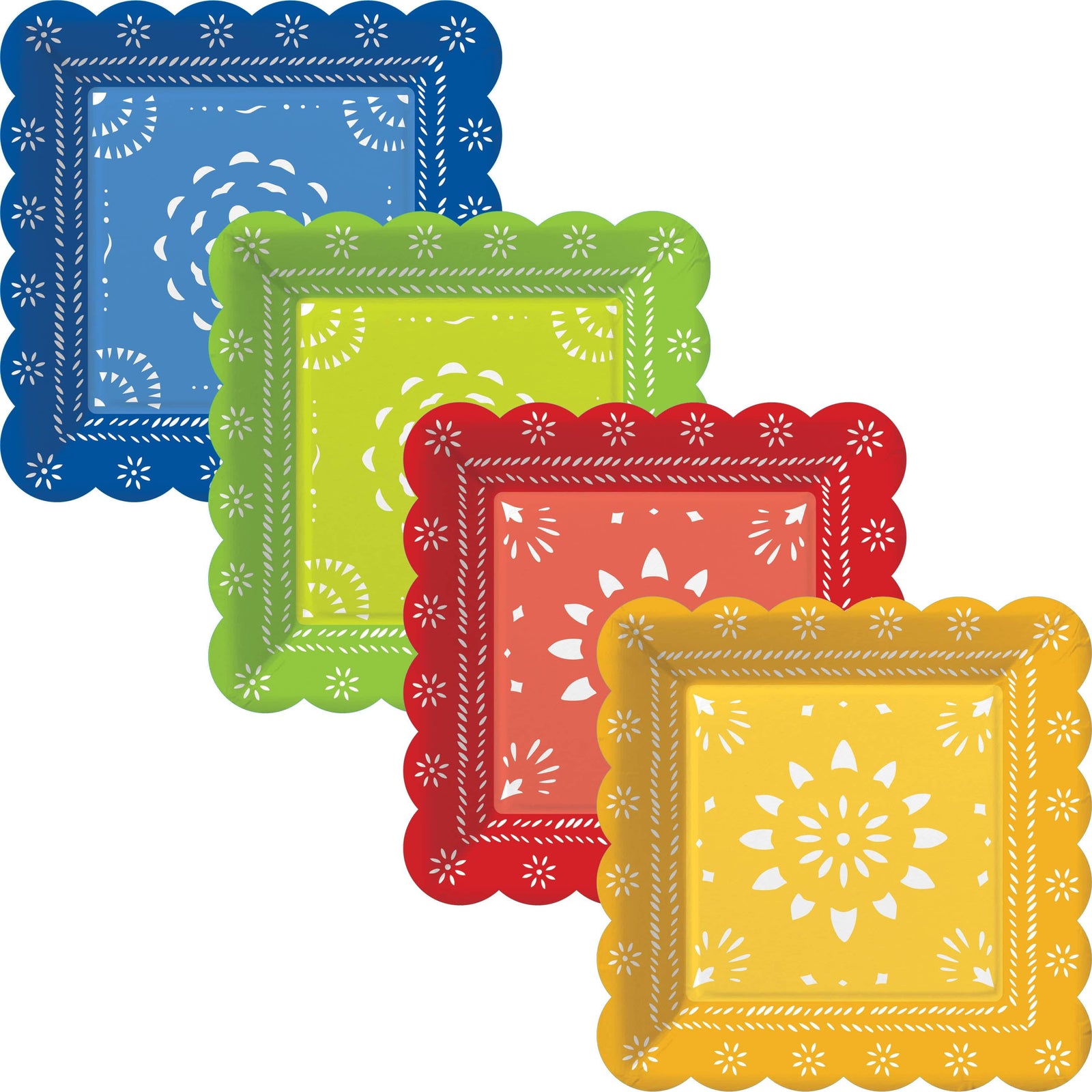 Design Design Party Flora Fiesta Paper Dessert Plate