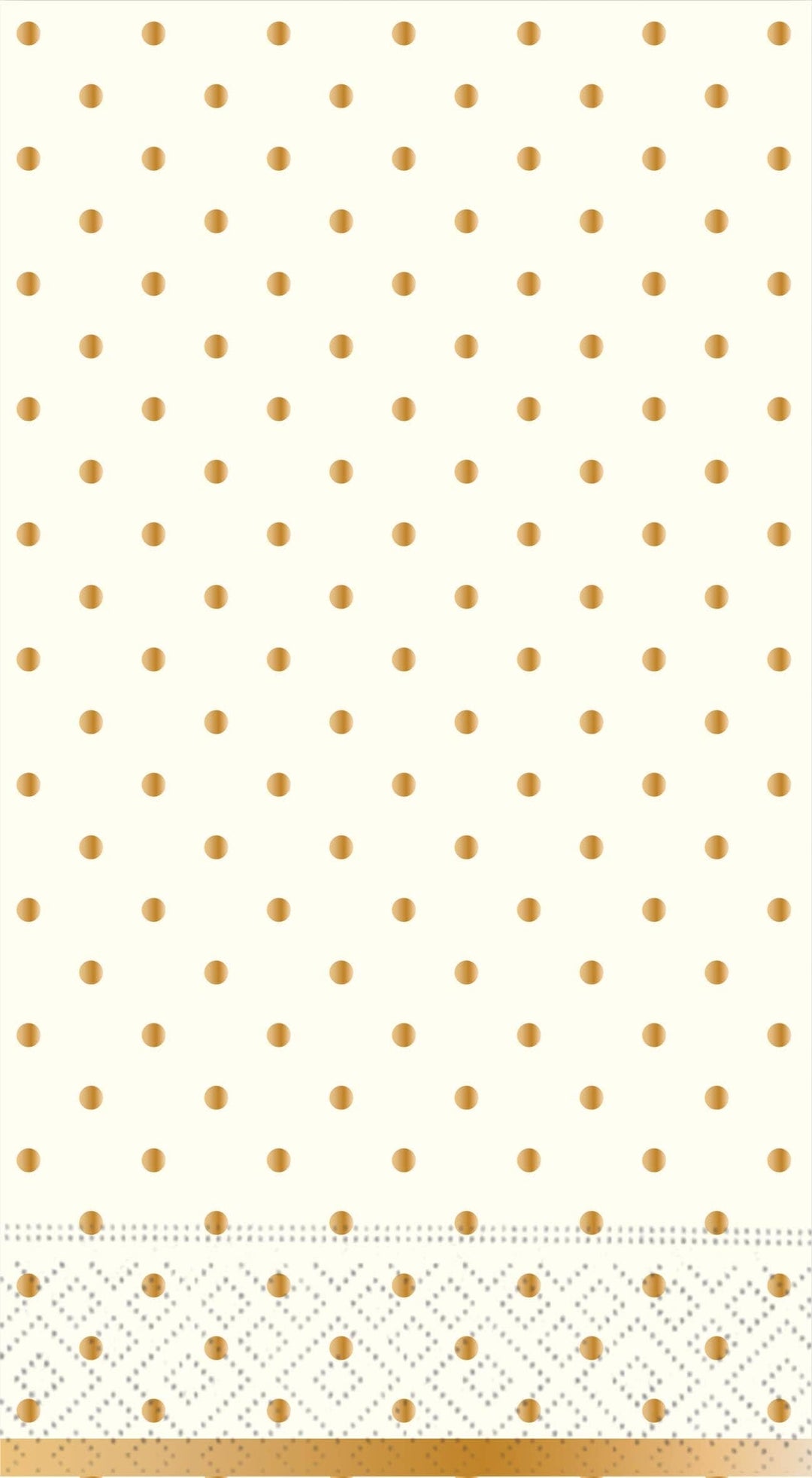 Design Design Party Gold Swiss Dots Guest Towel Napkin-Cream