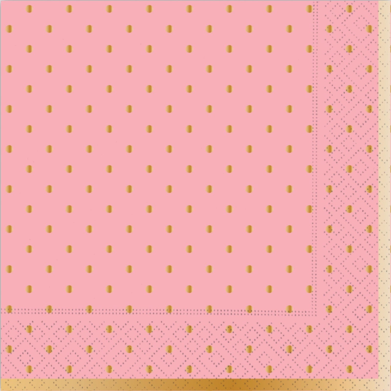 Design Design Party Gold Swiss Dots Luncheon Napkin-Blossom