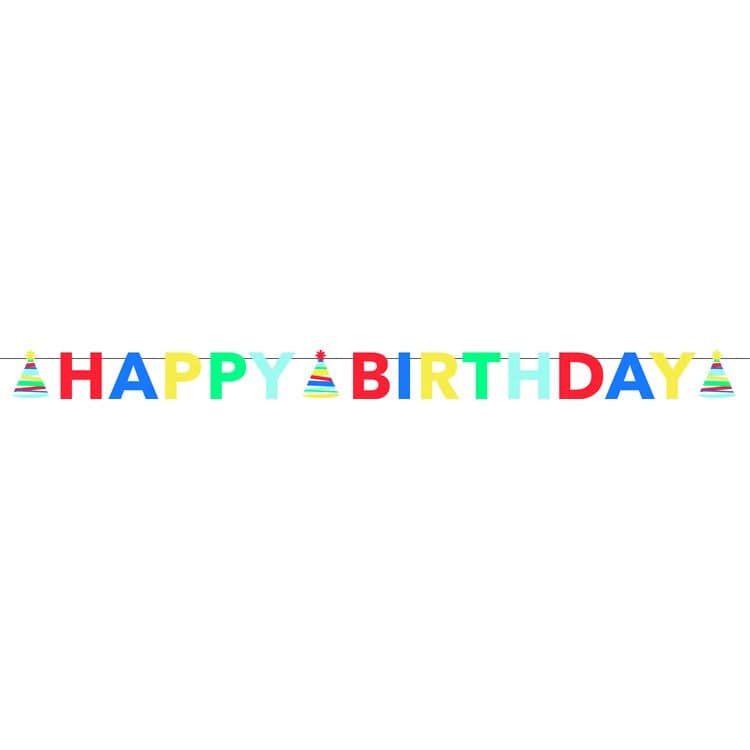 Design Design Party Happy Primary Colors Party Banner