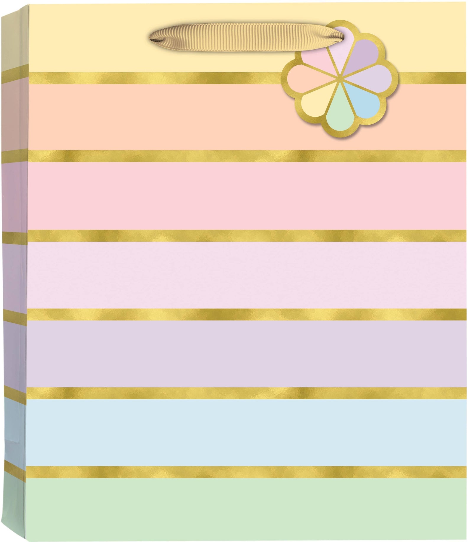 Design Design Party Pastel Pinwheel Large Tote Bag