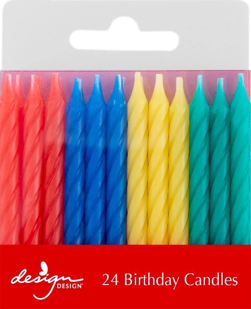 Design Design Party Primary Twist Stick Candles