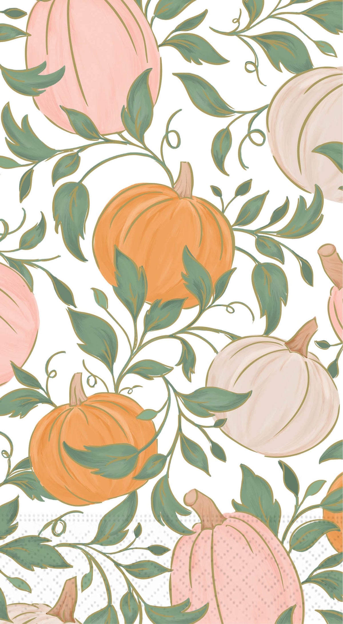 Design Design Party Pumpkin Patch Luxe Guest Towel Napkin